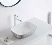 Раковина-чаша CeramaLux 46 D1333H131 Серебро Белая — фото 9, Раковины накладные