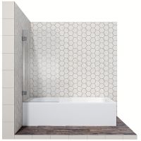 Товар: Шторка на ванну Ambassador Bath Screens 70х140 16041101 профиль Хром стекло CrystalPure - фото 1 Шторка на ванну Ambassador Bath Screens 70х140 16041101 профиль Хром стекло CrystalPure — фото 1, Шторки для ванной распашные