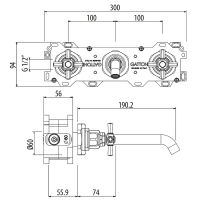 Смеситель для раковины Gattoni TRD Хром арт-TR106/18C0 — фото 2, Смесители для раковины