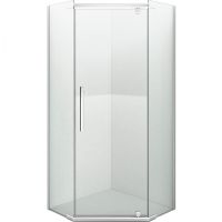 Душевой уголок Erlit Comfort 100х100 ER10110V-C1 профиль Хром стекло прозрачное — фото 1, Душевые уголки трапеция