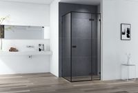 Душевой уголок CEZARES BELLAGIO-A-1-100-C-NERO — фото 1, Квадратные душевые уголки