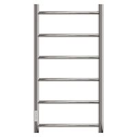 Полотенцесушитель электрический Point Афина PN04758 П6 500x800 диммер слева, хром — фото 1, Электрические полотенцесушители