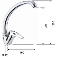 Товар: Смеситель для кухни Remer Remix R42 Хром - фото 2 Смеситель для кухни Remer Remix R42 Хром — фото 2, Смесители для кухни