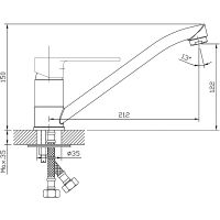 Смеситель для кухни ESKO Belgrade BD 05 Хром — фото 4, Смесители для кухни