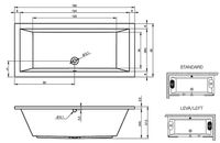 Товар: Акриловая ванна Riho Lusso 180x80 B036001005 (BA9800500000000) без гидромассажа - фото 6 Акриловая ванна Riho Lusso 180x80 B036001005 (BA9800500000000) без гидромассажа — фото 6, Ванны