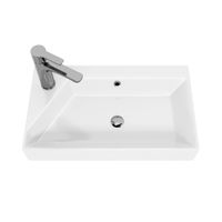 Слим Синерджи, 55 см, мебельный умывальник, керамический — фото 2, Мини-раковины