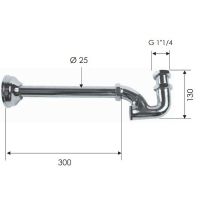 Товар: Сифон для раковины Remer 972114 Хром - фото 2 Сифон для раковины Remer 972114 Хром — фото 2, Сифоны для раковины