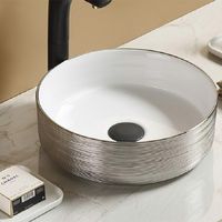 Товар: Раковина CeramaLux 37 C1054 Серебряная - фото 2 Раковина CeramaLux 37 C1054 Серебряная — фото 2, Раковины