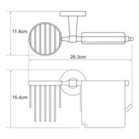 Isen K-4059 Держатель туалетной бумаги и освежителя — фото 4, Держатели туалетной бумаги