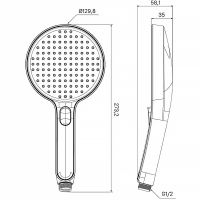 Ручной душ Iddis Esper 3F ESP3FCRi18 Хром — фото 5, Лейки для душа