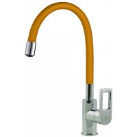 Смеситель для кухни Rossinka Z35-35U-Orange Хром Оранжевый — фото 4, Смесители для кухни