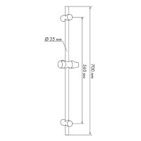 Товар: Душевая штанга Melodia della vita Round MKP25009BL Хром - фото 6 Душевая штанга Melodia della vita Round MKP25009BL Хром — фото 6, Штанги для душа