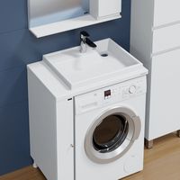 Раковина СанТа Юпитер 75 R 900138 на стиральную машину Белая — фото 3, Раковины на стиральную машину