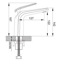 Смеситель для раковины Rose R39C R3901C Белый матовый — фото 2, Смесители для раковины