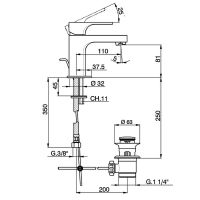 Товар: Смеситель для раковины Cisal Cubic CU00051121 Хром - фото 2 Смеситель для раковины Cisal Cubic CU00051121 Хром — фото 2, Смесители для раковины