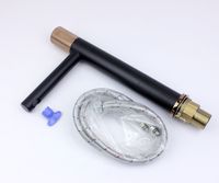 Смеситель для раковины Bronze de Luxe Avantgarde 2030MH Черный Розовое золото — фото 5, Смесители для раковины