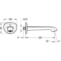 Излив для смесителя Swedbe Terracotta Art 2534 Терракота — фото 2, Смесители для биде