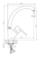 Смеситель для кухни Haiba Хром арт-HB4165-2 — фото 2, Смесители для кухни