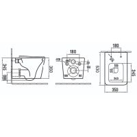 Комплект унитаза с инсталляцией Azario Nova AZ-8010-1000+AZ-8200-0011+AZ-2216 SP с сиденьем Микролиф — фото 2, Комплекты унитаз + инсталляция