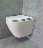 Товар: Унитаз CeramaLux TR2196 подвесной Белый глянцевый с сиденьем Микролифт - фото 9 Унитаз CeramaLux TR2196 подвесной Белый глянцевый с сиденьем Микролифт — фото 9, Подвесные унитазы