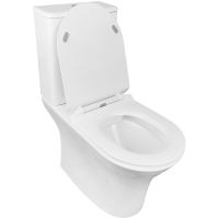 Унитаз компакт Azario Fretta Round AZ-7121 с бачком и сиденьем Микролифт — фото 6, Унитазы