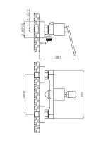 Смеситель для ванны Agger Beauty A2620000 Хром — фото 2, Смеситель для ванны