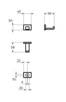 Товар: Крючок CEZARES MAXIMA CZR-F-8922 - фото 2 Крючок CEZARES MAXIMA CZR-F-8922 — фото 2, Крючки для полотенец