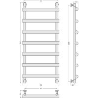 Водяной полотенцесушитель Сунержа Атлант 1200x500 12-0226-1250 Белый — фото 3, Водяные полотенцесушители