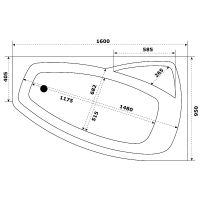 Товар: Акриловая ванна Bas Камея PRO 160x95 L В А0119 без гидромассажа - фото 2 Акриловая ванна Bas Камея PRO 160x95 L В А0119 без гидромассажа — фото 2, Ванны