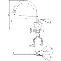 Товар: Смеситель для кухни Rush Tenerife TE2835-22 Хром - фото 2 Смеситель для кухни Rush Tenerife TE2835-22 Хром — фото 2, Смесители для кухни