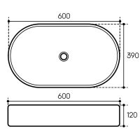 Товар: Раковина-чаша Aqueduto Espiral 60 ESP0220 Белая матовая - фото 6 Раковина-чаша Aqueduto Espiral 60 ESP0220 Белая матовая — фото 6, Раковины