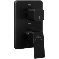 Смеситель для душа E.C.A. Tiera 102167205C1EX-KDE Черный матовый — фото 1, Смеситель для душа