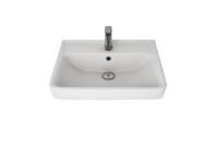 Q, 55 см, мебельный умывальник, керамический арт-195476.0 — фото 2, Мини-раковины