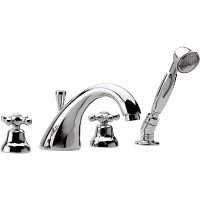 Смеситель на борт ванны Remer Liberty 06LI Хром — фото 1, Смесители на борт ванны