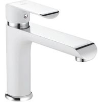 Смеситель для раковины Rose R21F R2101F-1 Белый Хром — фото 1, Смесители для раковины