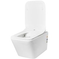 Унитаз Creto Logan L2 1002-001-L2W подвесной Белый с сиденьем Микролифт — фото 7, Подвесные унитазы