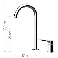 Товар: Смеситель для раковины Remer Slash SL57L Хром - фото 2 Смеситель для раковины Remer Slash SL57L Хром — фото 2, Смесители для раковины