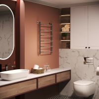 Товар: Водяной полотенцесушитель Aringa Римини 80x50 AR03023CH Хром - фото 4 Водяной полотенцесушитель Aringa Римини 80x50 AR03023CH Хром — фото 4, Водяные полотенцесушители