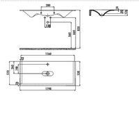 Товар: Раковина Creavit Drop 120 DP120-00CB00E-0000 Белая - фото 2 Раковина Creavit Drop 120 DP120-00CB00E-0000 Белая — фото 2, Раковины подвесные
