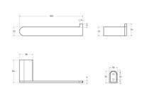Держатель для туалетной бумаги CEZARES STYLUS-PH-BORO — фото 2, Держатели туалетной бумаги