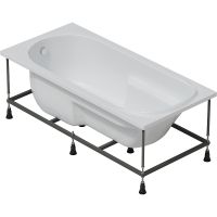 Акриловая ванна Corpa Nera Santi 160x75 CN05057WH без гидромассажа — фото 8, Акриловые ванны