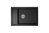 Granula-KS-7305, ЧЁРНЫЙ, кухонная мойка, кварц — фото 3, Кухонные мойки