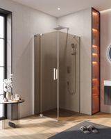 Душевой уголок CEZARES SLIDER-AH-1-90-70/80-BR-Cr — фото 1, Прямоугольные душевые уголки