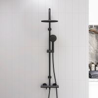 Товар: Душевая система Dorff Futura D0710522 с термостатом Черный - фото 8 Душевая система Dorff Futura D0710522 с термостатом Черный — фото 8, Душевые стойки