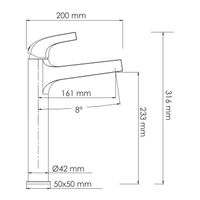 Sauer Смеситель для умывальника арт-7103H — фото 11, Смесители для раковины