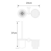 Товар: Donau K- Держатель освежителя и щетки для унитаза арт-9435 - фото 3 Donau K- Держатель освежителя и щетки для унитаза арт-9435 — фото 3, Держатели освежителя воздуха