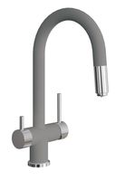 Florentina Смеситель "МАЭСТРО", цвет серый шелк (MAESTRO, Grey Silk) — фото 1, Смесители для кухни