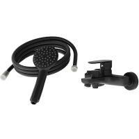 Смеситель для ванны Aringa Рейн AR02006BL Черный — фото 1, Смеситель для ванны