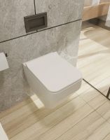 Унитаз AQUAme AQM2009 подвесной Белый глянец с сиденьем Микролифт — фото 4, Подвесные унитазы