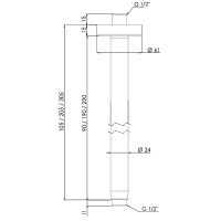Товар: Кронштейн для верхнего душа Remer X-Style Inox SS347N20 Нержавеющая сталь - фото 2 Кронштейн для верхнего душа Remer X-Style Inox SS347N20 Нержавеющая сталь — фото 2, Комплектующие для душевого оборудования